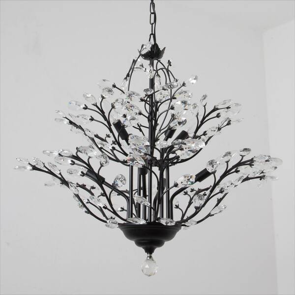 Chicago 8-Light Unique Traditional Chandelier with Crystal Accents