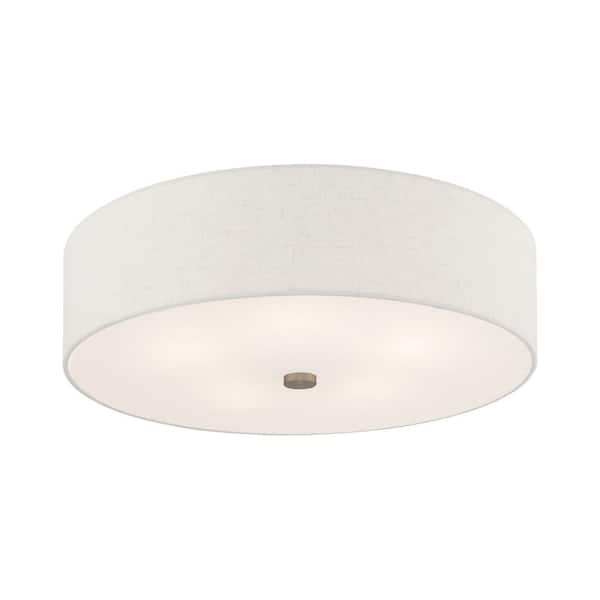 Mercury 5 Light Brushed Nickel Semi Flush Mount