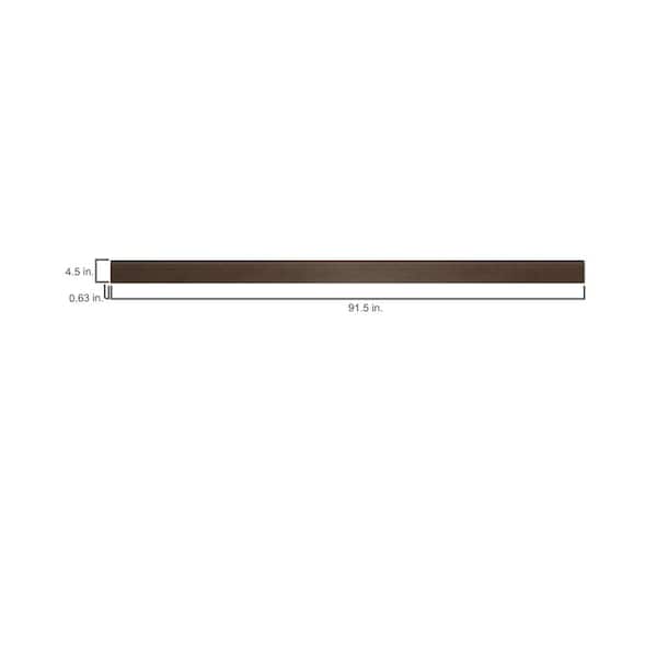 91.5 in. W x 4.5 in. H Base Molding in Brindle