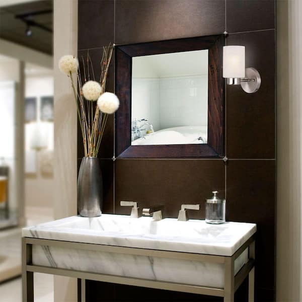 Sylvestre 1-Light Brushed Nickel Wall Fixture