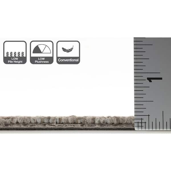 Hampton Gray Residential/Commercial 24 in. x 24 Glue-Down Carpet Tile (20 Tiles/Case) 80 sq. ft.