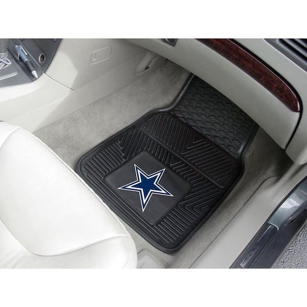 NFL - Dallas Cowboys Heavy Duty 2-Piece 18 in. x 27 in. Vinyl Car Mat
