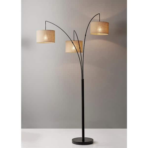 Trinity 82 in. Antique Bronze Arc Lamp