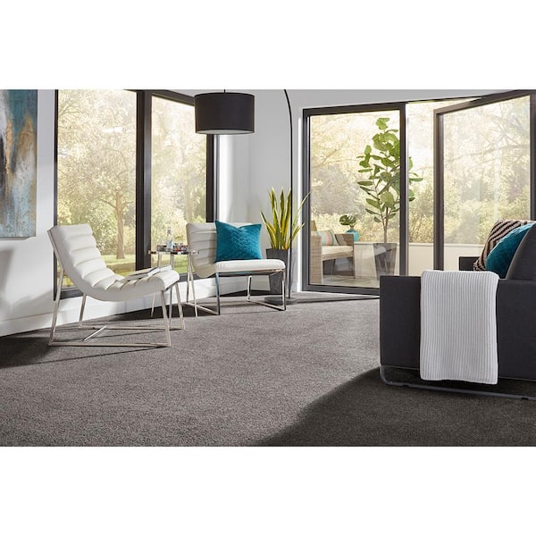 Superiority II  - Peppercorn - Gray 60 oz. Triexta Texture Installed Carpet