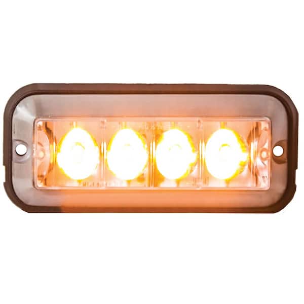 4.875 Inch Amber Rectangular Strobe Light