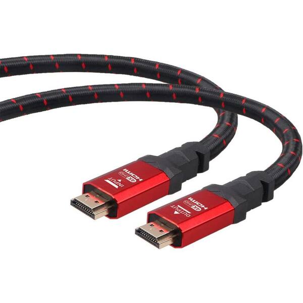 8 ft. 4K HDMI Cable, High Speed 18 Gbps HDMI to HDMI Cable-Red (20-Pack)