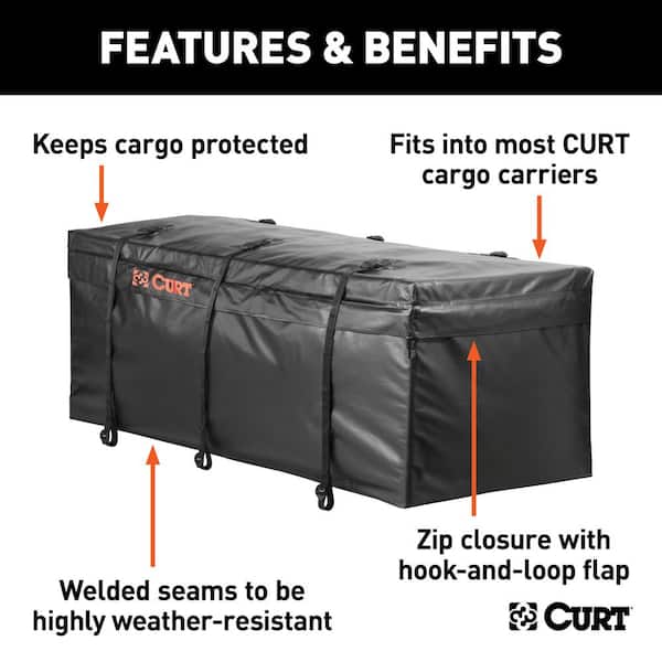 500 lbs. 60 in. x 24 in. Black Steel Basket Hitch Cargo Carrier (Folding 2 in. Shank) and Elastic Net Combo Kit