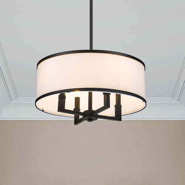 Park Ridge 4 Light Bronze Pendant Chandelier