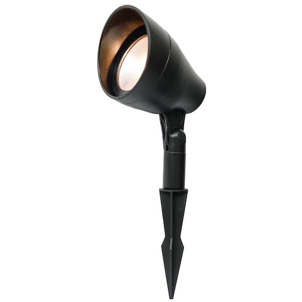 Solar 50 Lumens Black Integrated LED Spotlight with Remote Panel (3-Pack); Weather/Water/Rust Resistant