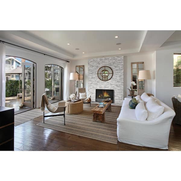 Alaska Gray Ledger Corner 6 in. x 6 in. Natural Marble Wall Tile (2.5 sq. ft./case)