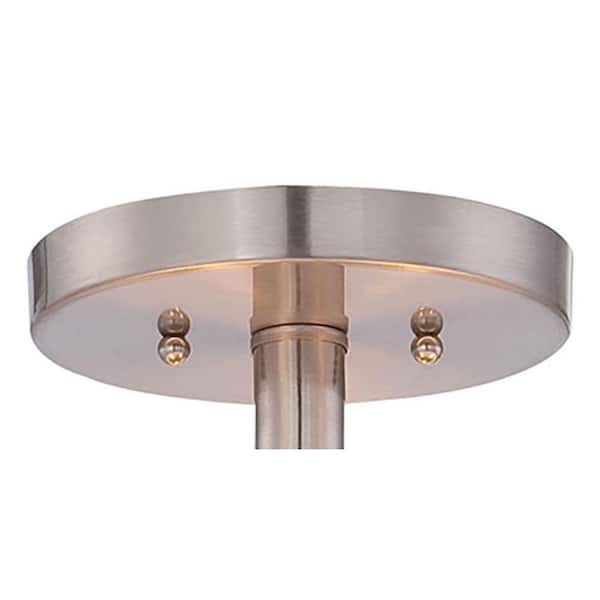 Parsons Studio 3-Light Brushed Nickel Semi-Flush Mount Light