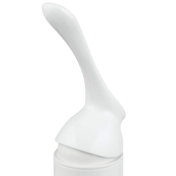 Banbury Single Handle Deck Mount Pull Out Sprayer Kitchen Faucet with Power Clean Deckplate Included in Matte White