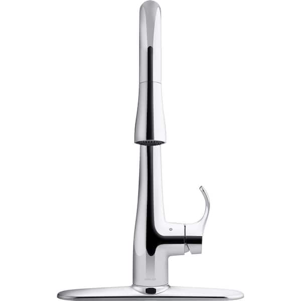 Simplice Touchless Single-Handle Pull-Down Sprayer Kitchen Faucet in Polished Chrome