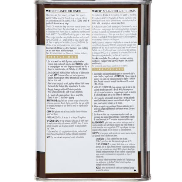 1 Pint Danish Oil in Natural (4 Pack)