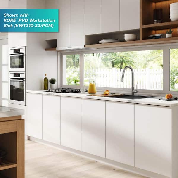 Oletto Single Handle Pull Down Sprayer Kitchen Faucet in Spot Free Stainless Steel