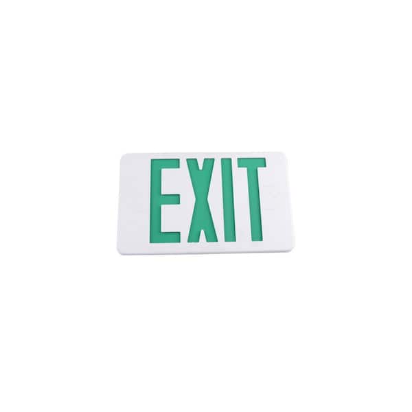 14-Watt Equivalent Integrated LED White Exit Sign with Ni-Cad 4.8-Volt Battery