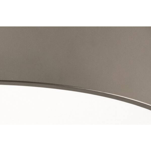 Bailey 24 in. 1-Light Satin Nickel LED Flush Mount