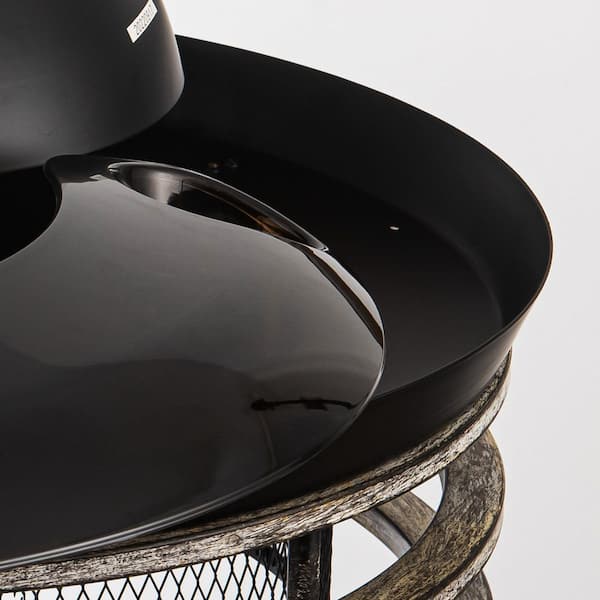 42 in. Industrial Retractable 3-Blade Matte Black Ceiling Fan with Remote Control and Light Kit