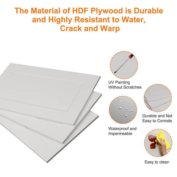 33 in. W x 34-1/2 in. H x 24 in. D Painted Shaker Style Ready to Assemble Base Cabinet