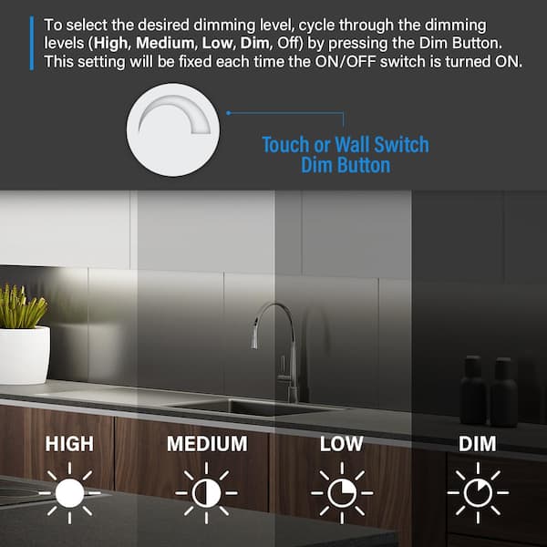20.5 in. (Fits 24 in. Cabinet) Plug-in Linkable Integrated LED Onesync Under Cabinet Light w/Wireless Remote Control