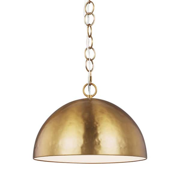 Whare 1-Light Burnished Brass Medium Pendant