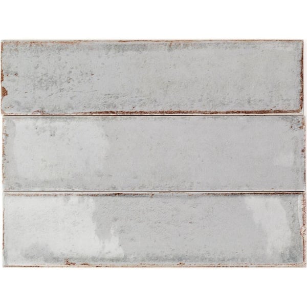 Moze Gray 3 in. x 12 in. 9 mm Ceramic Wall Tile (22-Piece) (5.38 sq. ft./ Box)