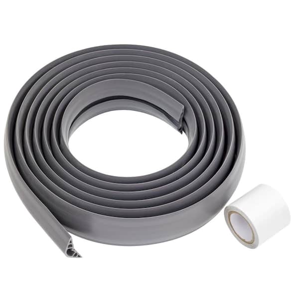15 ft. PVC Floor Cord Protector in Grey