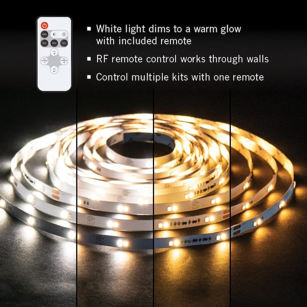 RibbonFlex Home 16 ft. Dim to Warm LED Tape Light Kit with Remote