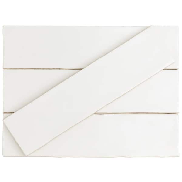 Strait White 3 in. x 12 in. Matte Ceramic Subway Wall Tile (22-Pieces 5.38 sq. ft. / Case)