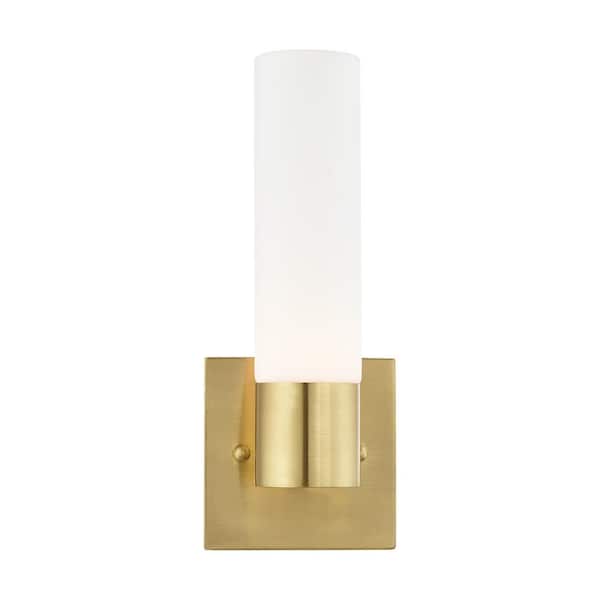Aspen 1 Light Satin Brass ADA Wall Sconce