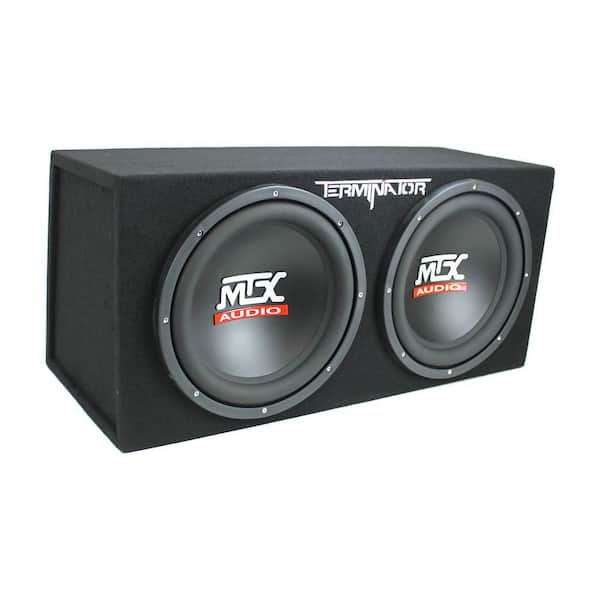 12 in. Subwoofer (2-Pack) plus Monoblock Amplifier (2-Pack) plus Amp Wire Kit