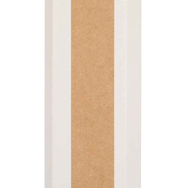 91.5 in. W x 2.75 in. H Traditional Crown Molding in Satin White
