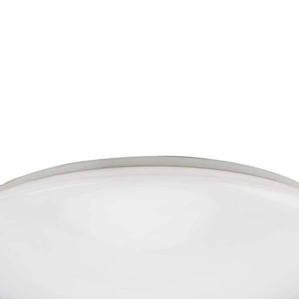 12 in. 1-Light Brushed Nickel LED Flush Mount
