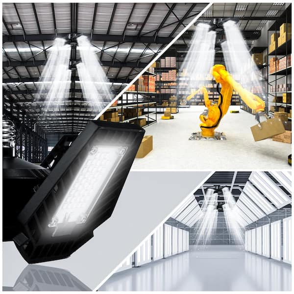 700-Watt Equivalent 12,000 Lumens LED 4-Panel Garage E26 Bulb 6500K Deluxe Daylight