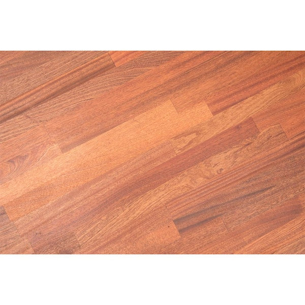 4 ft. L x 25 in. D Unfinished Sapele Solid Wood Butcher Block Countertop With Eased Edge