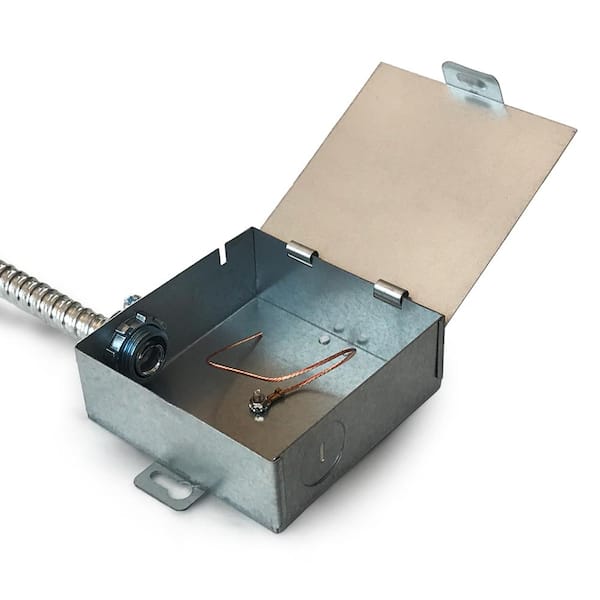 Node 3.25 in. 3000K Surface Integrated LED Dimmable Downlight Damp Rated ETL Certified IC Rated Beam 85 Antique Brass