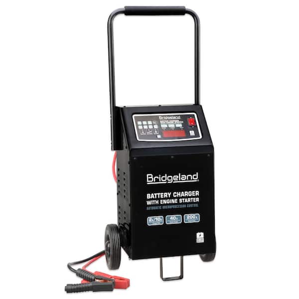 6 ft. 12-Volt Automatic Battery Charger, Wheeled with 40 Amp Boost Charge and 200 Amp Engine Jump Start