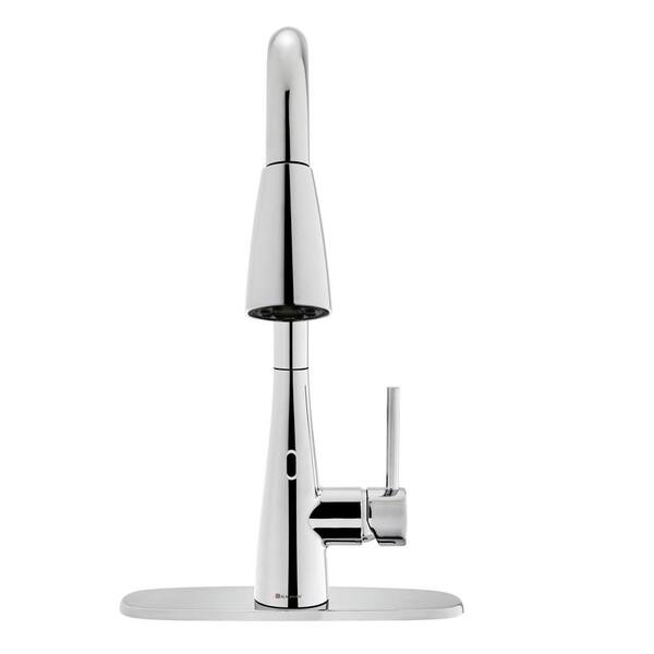 Vazon Touchless Single-Handle Pull-Down Sprayer Kitchen Faucet with TurboSpray in Chrome