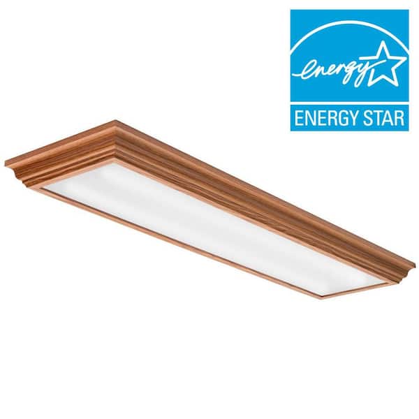 Cambridge 4 ft. Oak LED Flush Mount