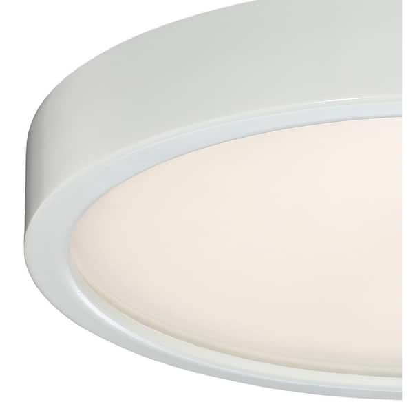 75-Watt Equivalent White Integrated LED Flush Mount