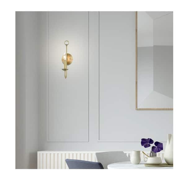 Estate 1 Light Antique Brass Sconce