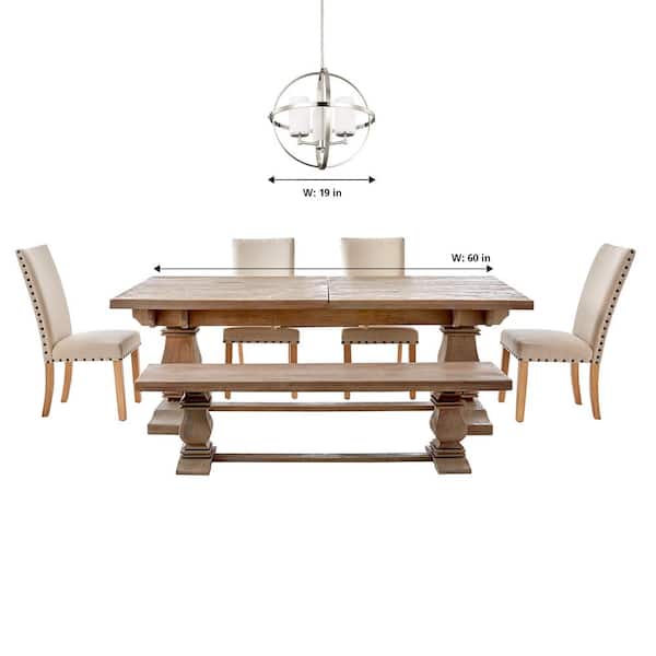 Alturas 3-Light Satin Brass Modern Dining Room Hanging Globe Chandelier with Clear Seeded Glass Shades