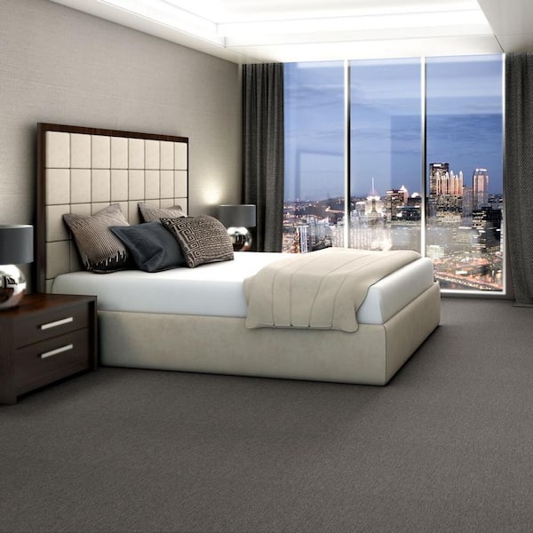 Hampton Gray Residential/Commercial 24 in. x 24 Glue-Down Carpet Tile (20 Tiles/Case) 80 sq. ft.