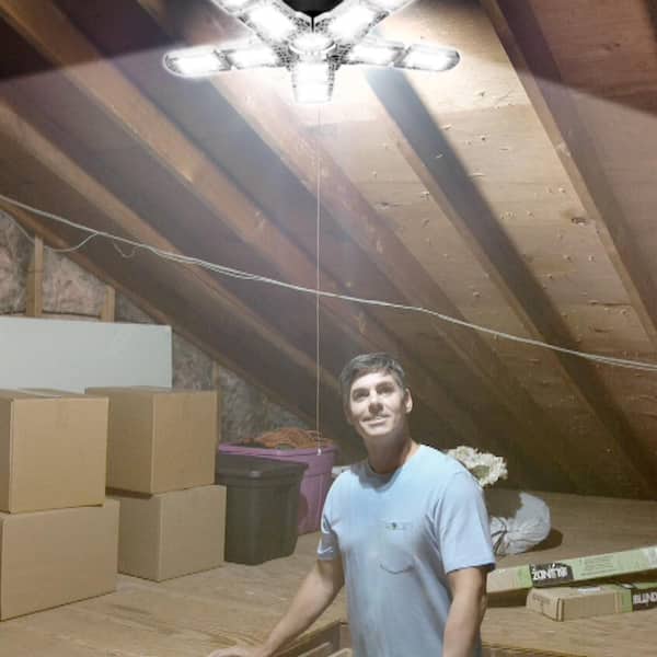 60-Watt Ultra Bright LED Light Bulb 6500K with 10 Adjustable Light Panels