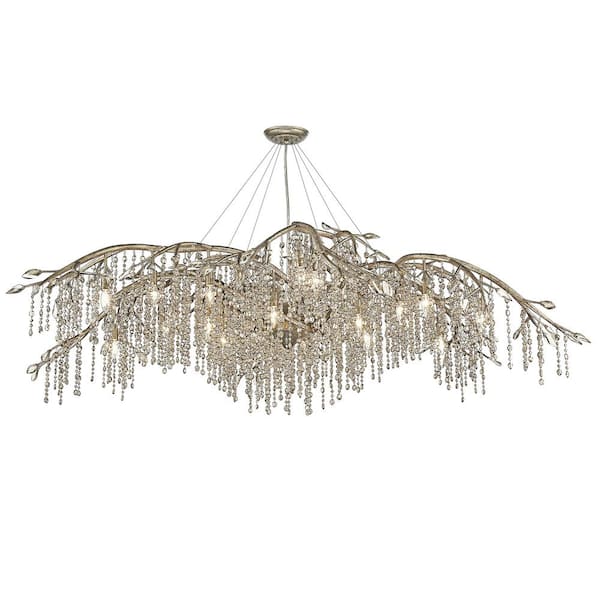 Autumn Twilight 24-Light Mystic Gold Halogen Chandelier