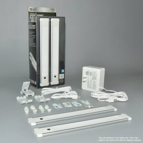 9 in. 2-Bar Plug-In LED Under Cabinet Light