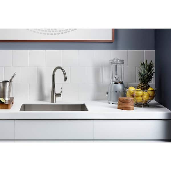 Simplice Single-Handle Bar Faucet in Vibrant Stainless