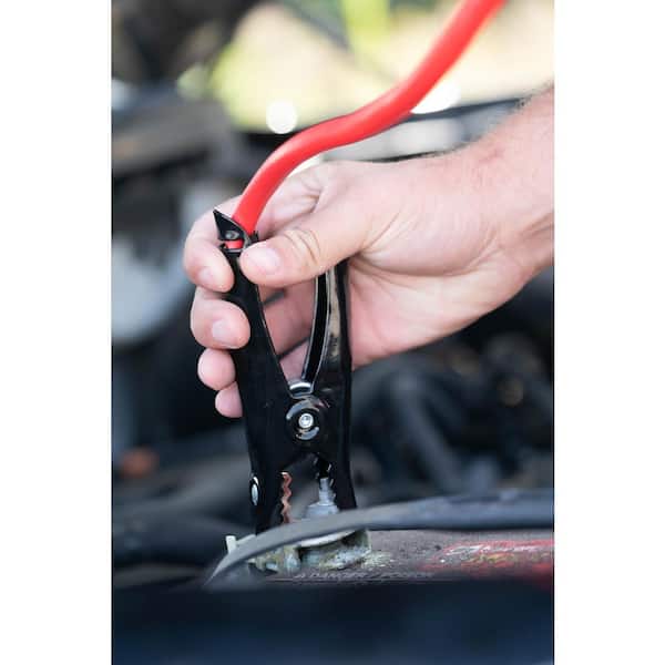 16 ft. 4-Gauge 400 Amp Red Booster Cables