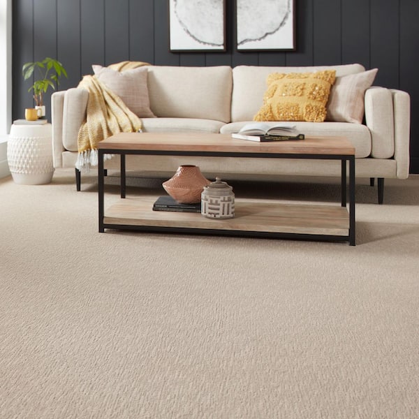 Enchantment  - Halo - Beige 32 oz. Triexta Pattern Installed Carpet