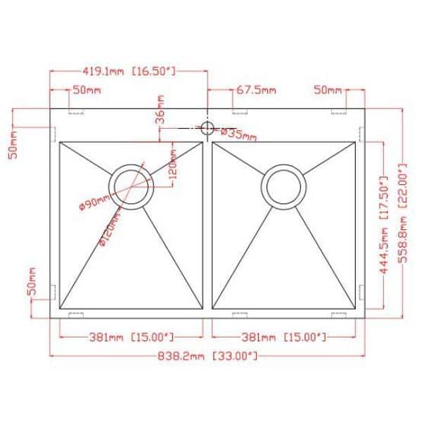 All-in-One Gunmetal Matte Black Finish Stainless Steel 33 in. Double Bowl Drop-In Kitchen Sink with Kitchen Faucet